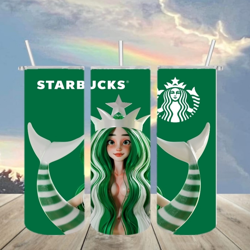 Star Bucks mermaid tumbler